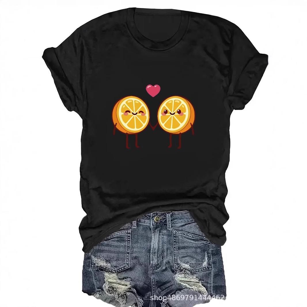 

Women s Fashion Round Neck T-Shirt for Cross-Border Trade L червоний