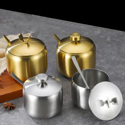 Cukřenka Káva Čaj Džbán na koření Kuchyňské pomůcky Nádoba na sůl Integrovaný design Kuchyňské potřeby Kořenicí hrnec Stříbrný typ 1 S