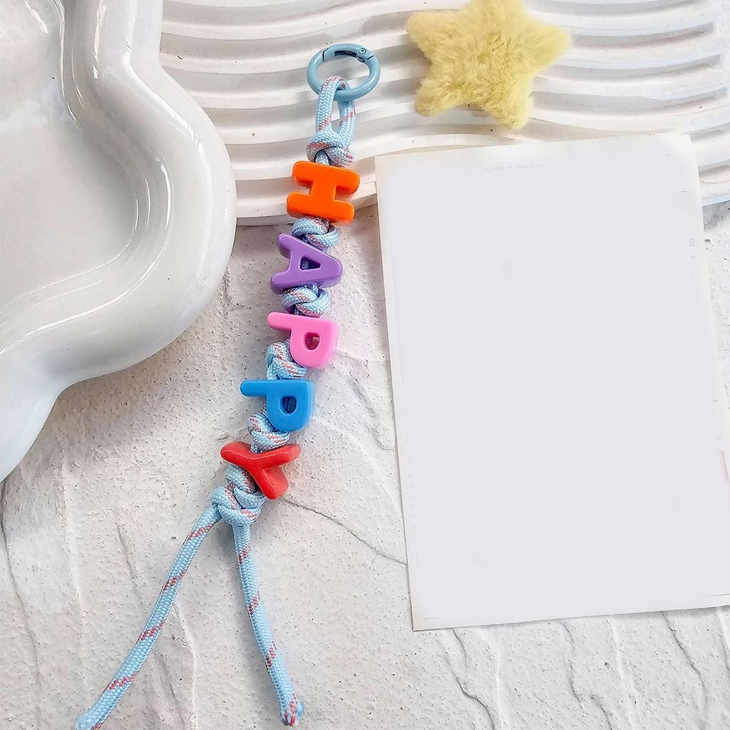 Colorful Alphabet Bead Bag Charm Personalized Design Bag Hanging Pendant for Trendy Fashion Statement and Unique Style