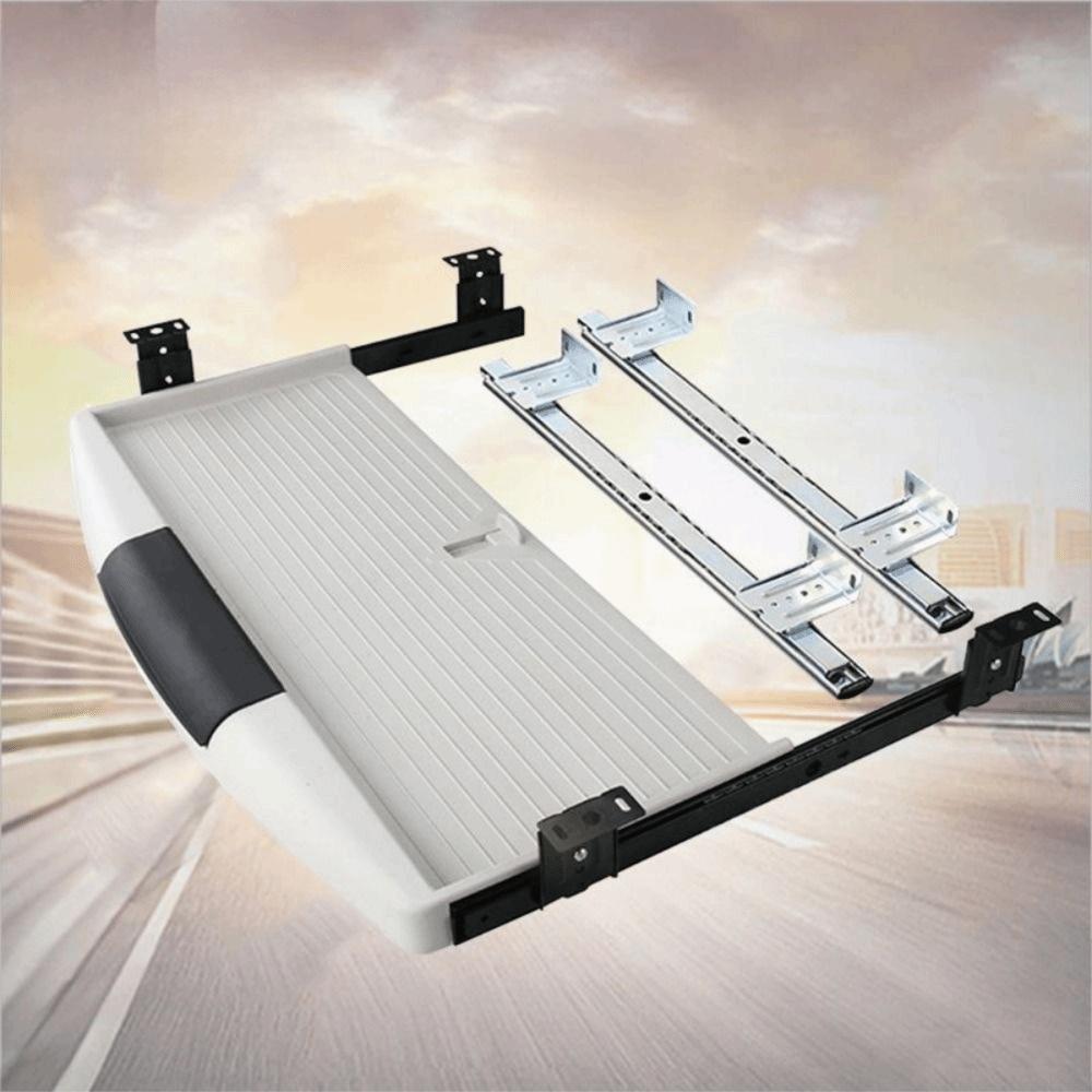 Trilho Deslizante de Serviço Pesado Gaveta de Teclado Sob a Mesa Economizadora de Espaço Ajustável Armazenamento de Teclado Deslizante Suave Espessado