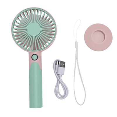 Handheld Fan 6 Speeds Battery Operated Portable Quiet Personal Fan with Lanyard Detachable Base