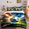 Soccer Ball with Net. Bedding Sets Duvet Cover Sets Duvet Covers Pillowcases(1*Duvet Cover 2*Pillowcases Without Duvet Insert)