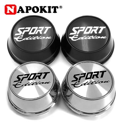 4pcs/lot Quality Universal 66mm Car Wheel Rim Center Cap Sport Rim Logo Emblem Sticker Rim Hub Caps Cover Black Silver ABS