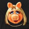 The Muppets Womens/Ladies Miss Piggy Face Fitted T-Shirt