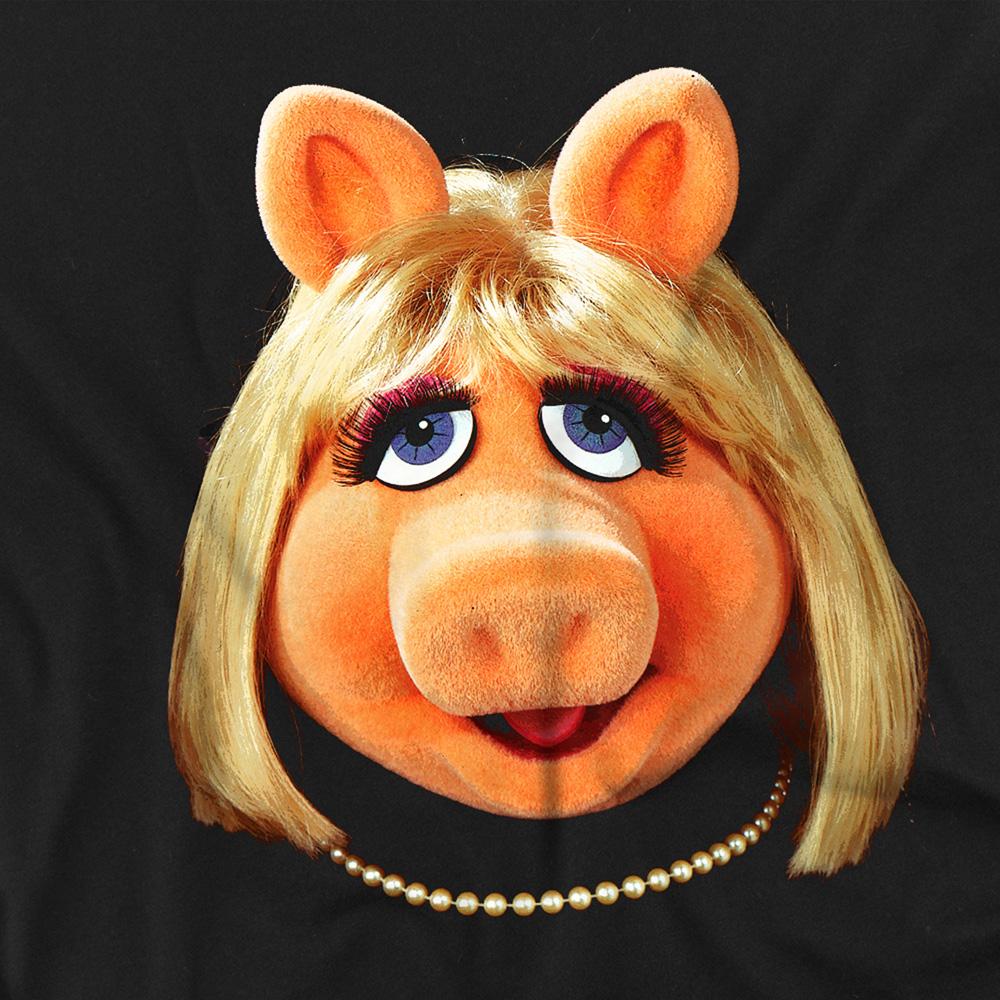 The Muppets Womens/Ladies Miss Piggy Face Fitted T-Shirt