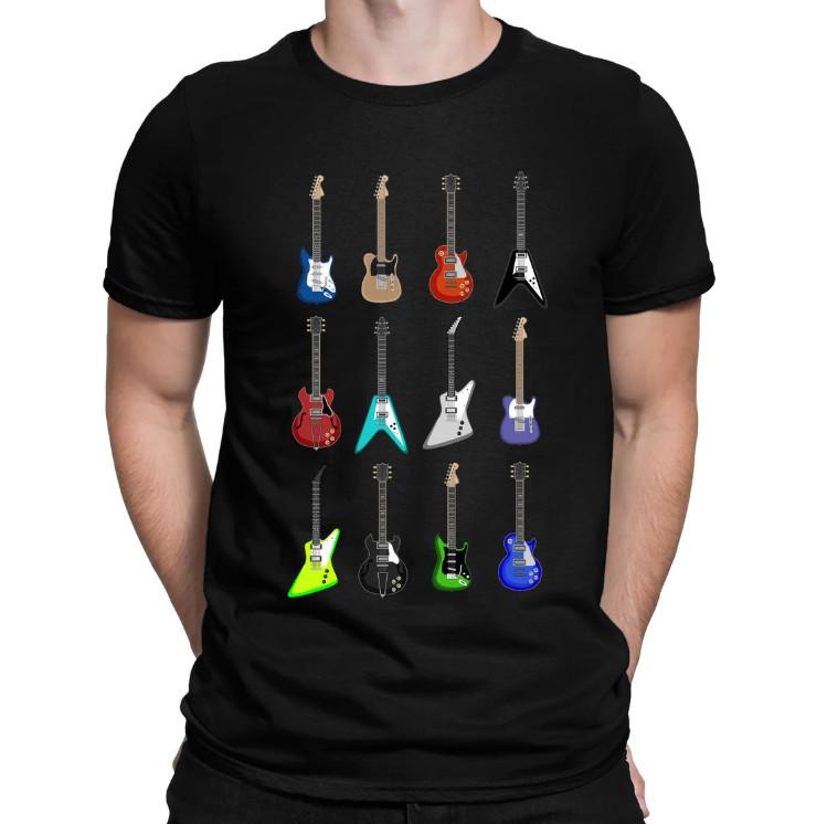 Guitar Styles Musician Electric Guitarist Mens Womens and Kids T-Shirt Unisex T-Shirt XXXXL