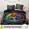 3pcs Colorful Bedding Set Celtic Tree of Life 3D Printed Cozy Soft Duvet Cover King Queen Twin Size Birthday Gift Bedroom Decor