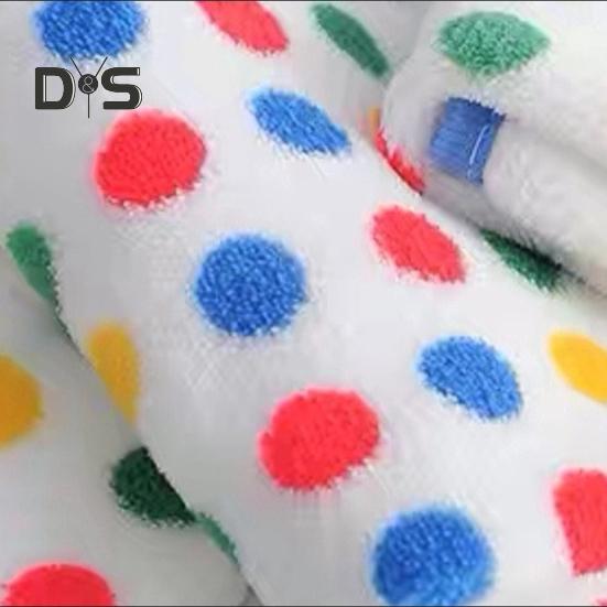 5Pcs Dish Towel Rainbow Dot Coral Velvet Rags Super Soft Absorbent Microfiber Towels Kitchen Drying Hands Tableware