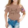 Toddler Girl Boy T-Shirts Kids Top Boys And Girls Printed Short Sleeved T-shirt 1-12Y Summ