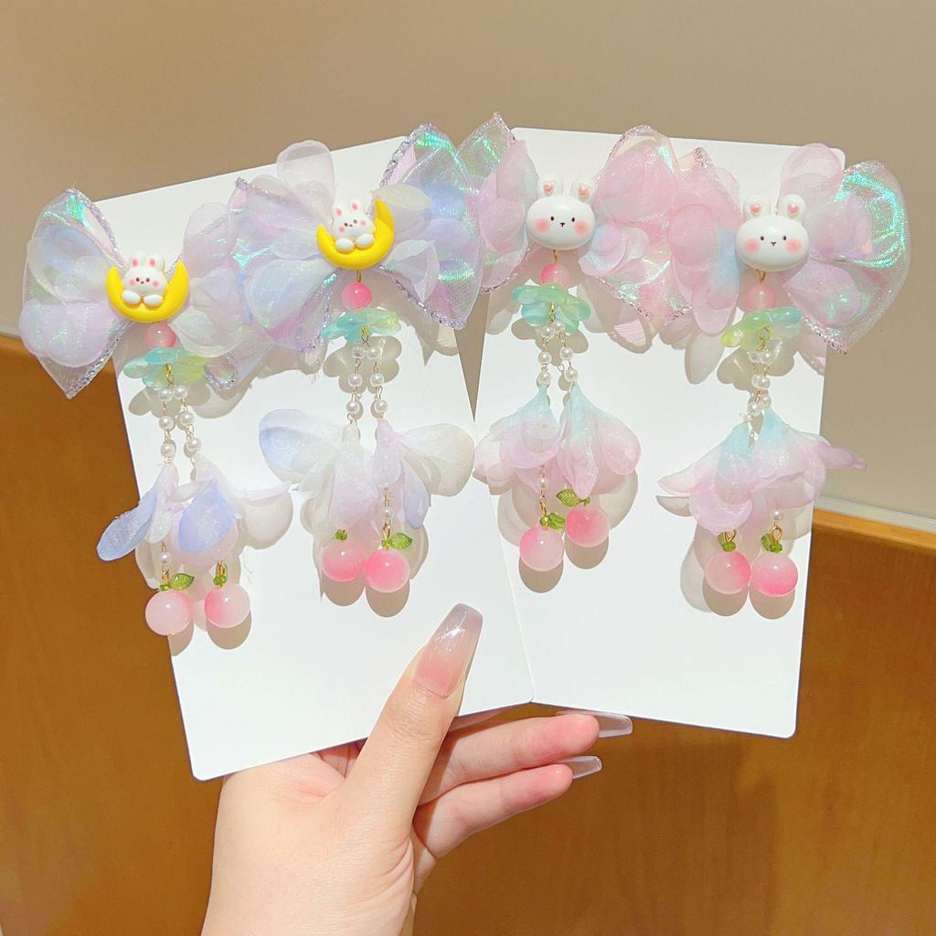 Kinder 2025 Mondhase Quaste Haarnadel - Antiker Stil Hanfu Accessoire