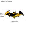 European and American Personality Creative Movie Batman Metal Badge Superhero Character Logo Alloy Brooch