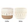 Cotton Rope Desktop Storage Basket White Coffee Snacks Box  Home Decoration