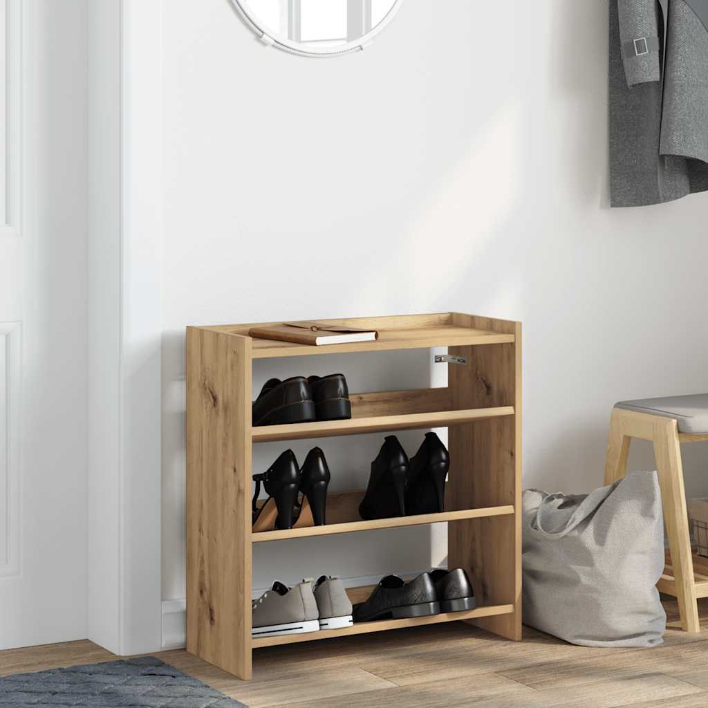 Shoe Rack Artisan Oak 60 x 25 x 62 cm Particleboard
