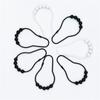 12pcs Rusts Resistant Stainless Steel Bath Curtain Hooks Rustproof 5 Beaded Shower Rod Hook Bathroom Accessories