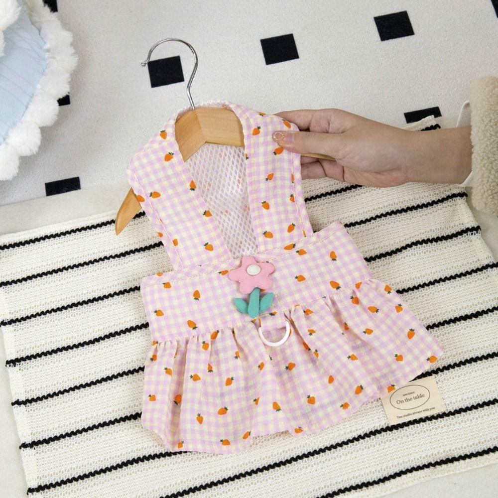 Lovely Dog Summer Dress Skin-friendly Pet Dress Pet Clothes Puppy Skirt  Spring/Summer