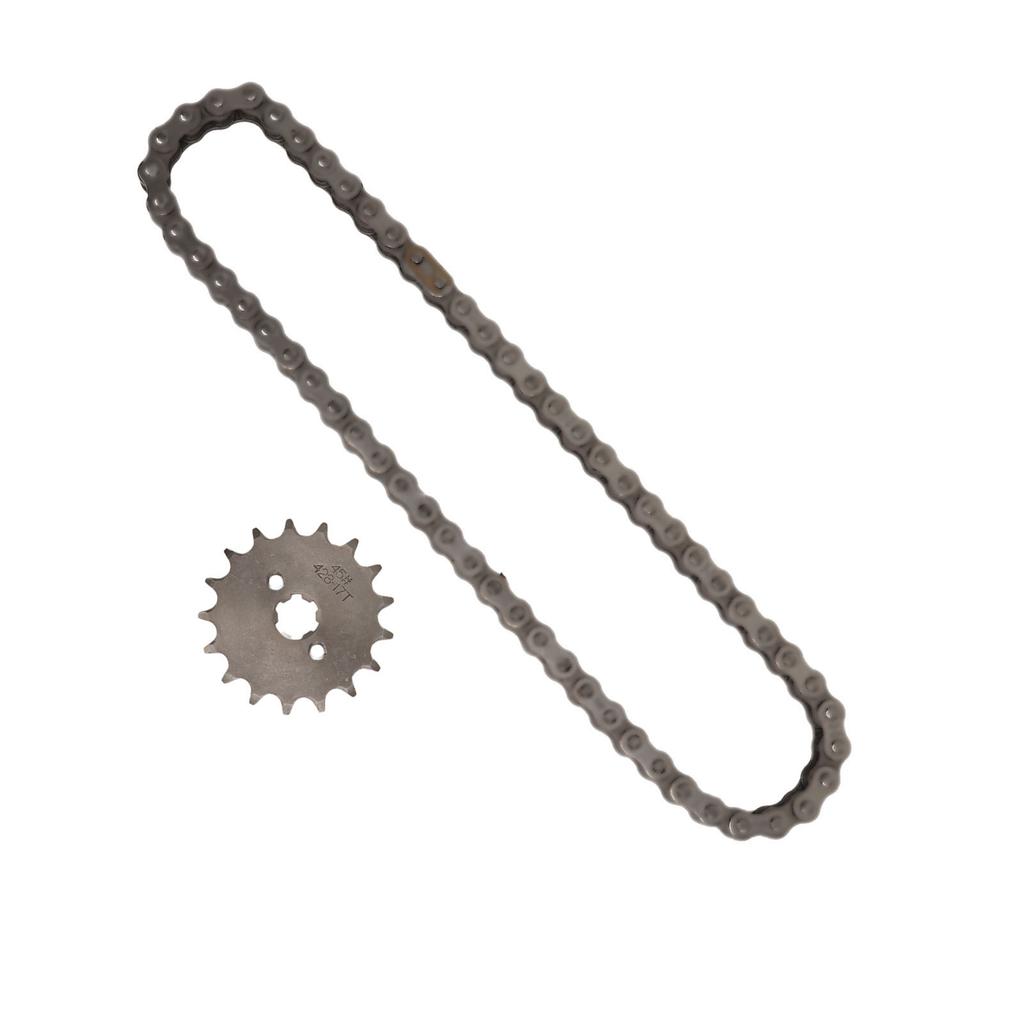 428 17T 17mm Sprocket 428 Drive Chain 60 Links Kit for 50cc?250cc ATV Dirt Bike Go Karts Motorcycle
