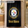 Beach TowelPittsburgh Steelers Custom Name Text Personalized Soft Towel for Beach Pool Indoor Home Decor Gift
