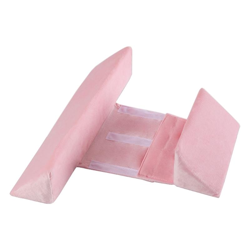 Детская подушка Подушка для сна на боку для младенцев Надежная подушка для новорожденных Подушка для поддержки бока ребенка Дышащая подушка для новорожденных для ребенка розовый