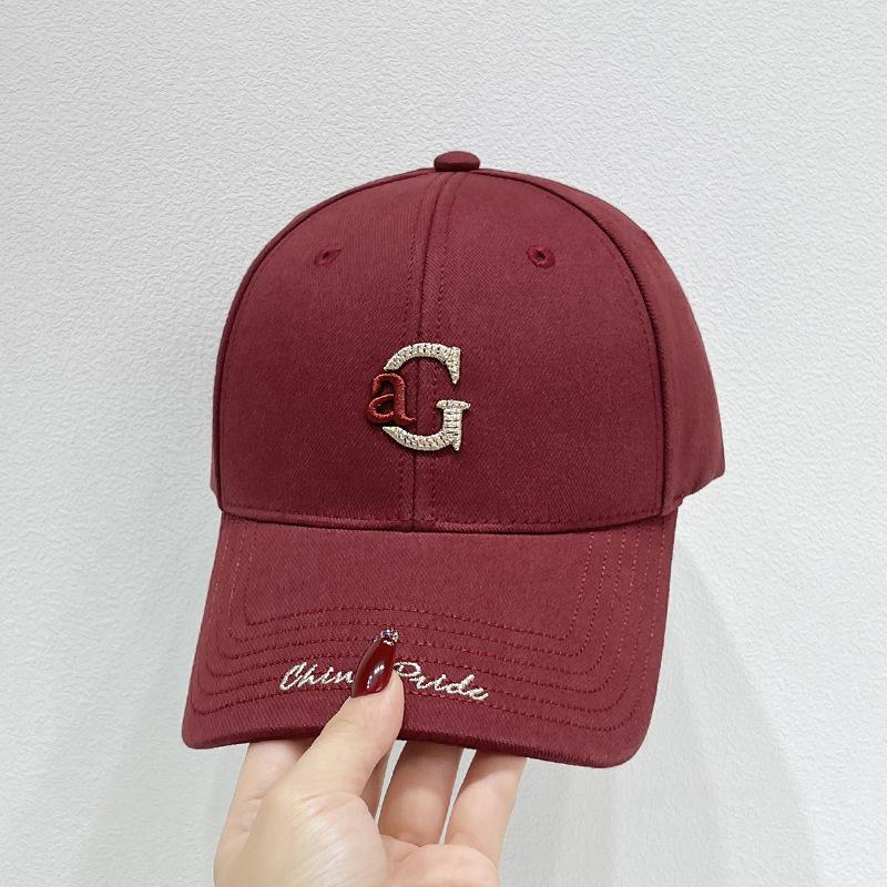 Adjustable Embroidered Letter Baseball Cap - Breathable, Soft Top, Perfect for All Seasons & Anniversaries