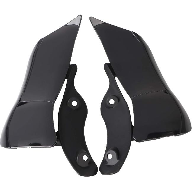 ABS Black Side Wing Adjustable Windshield Air Deflector for Harley Road Glide FLTRX 2015-2023