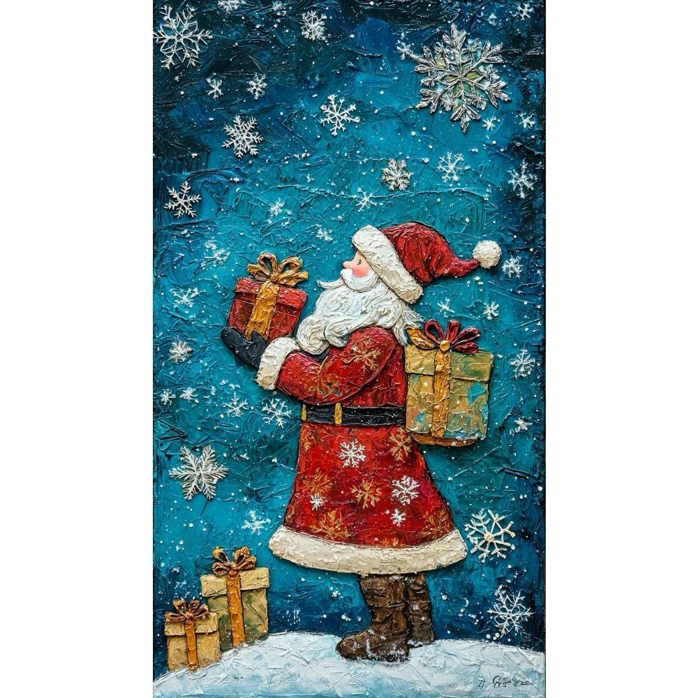 Vintage Christmas Metal Tin Sign Home Festive Wall Decor