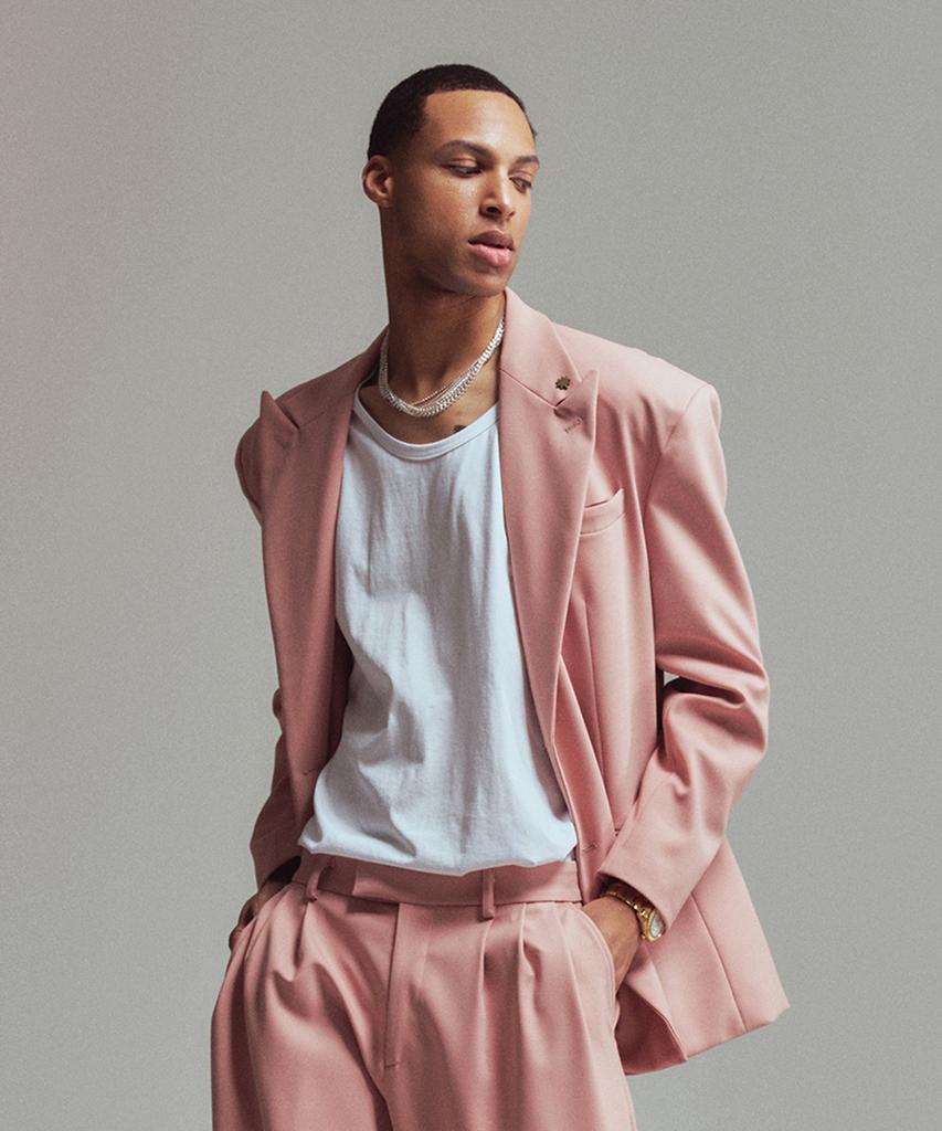 Erer Men Double Jacket P Pink