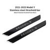 Black Stainless Steel Threshold Protector Strips for Tesla 2025 Highland Model Y  Front & Rear Door Welcome Pedal, Anti-Scratch