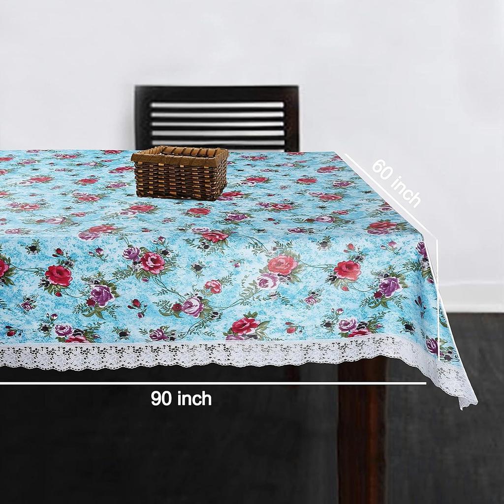 Premium Center Table Cover, Waterproof and Dustproof (Digital Blue, 40x60 Inch- Center Table)