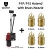 Komplette Hotend-Baugruppe Hotend für Bambu Lab X1 X1C P1P P1S mit Lüfter-Upgrade 2.0 mit Düse Kompletter Bambus Lab X1 Carbon