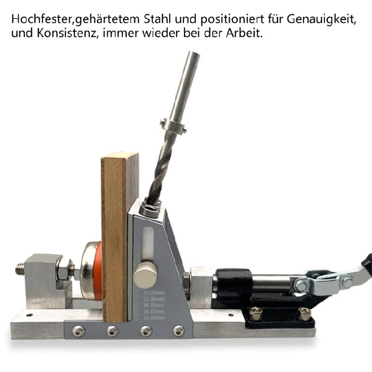 Pocket Hole Jig Kit, Upgraded Metal Pocket Hole Jig Systems,Jig for Strong Joints, Precise Pocket Screw Jig