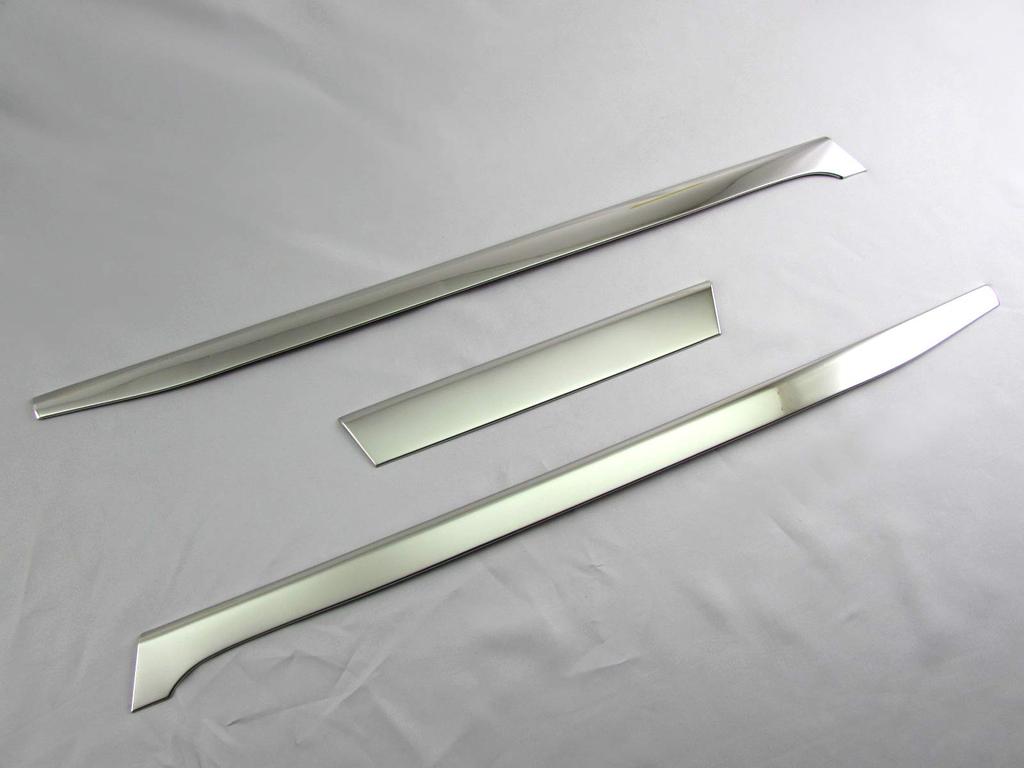 BRIGHTZ Giga Stainless Steel Plated Front Bumper Molding 3PC Front Grille Molding Lower Grille Molding Isuzu Isuzu GIGA 31588 2015~ Ultra-mirror