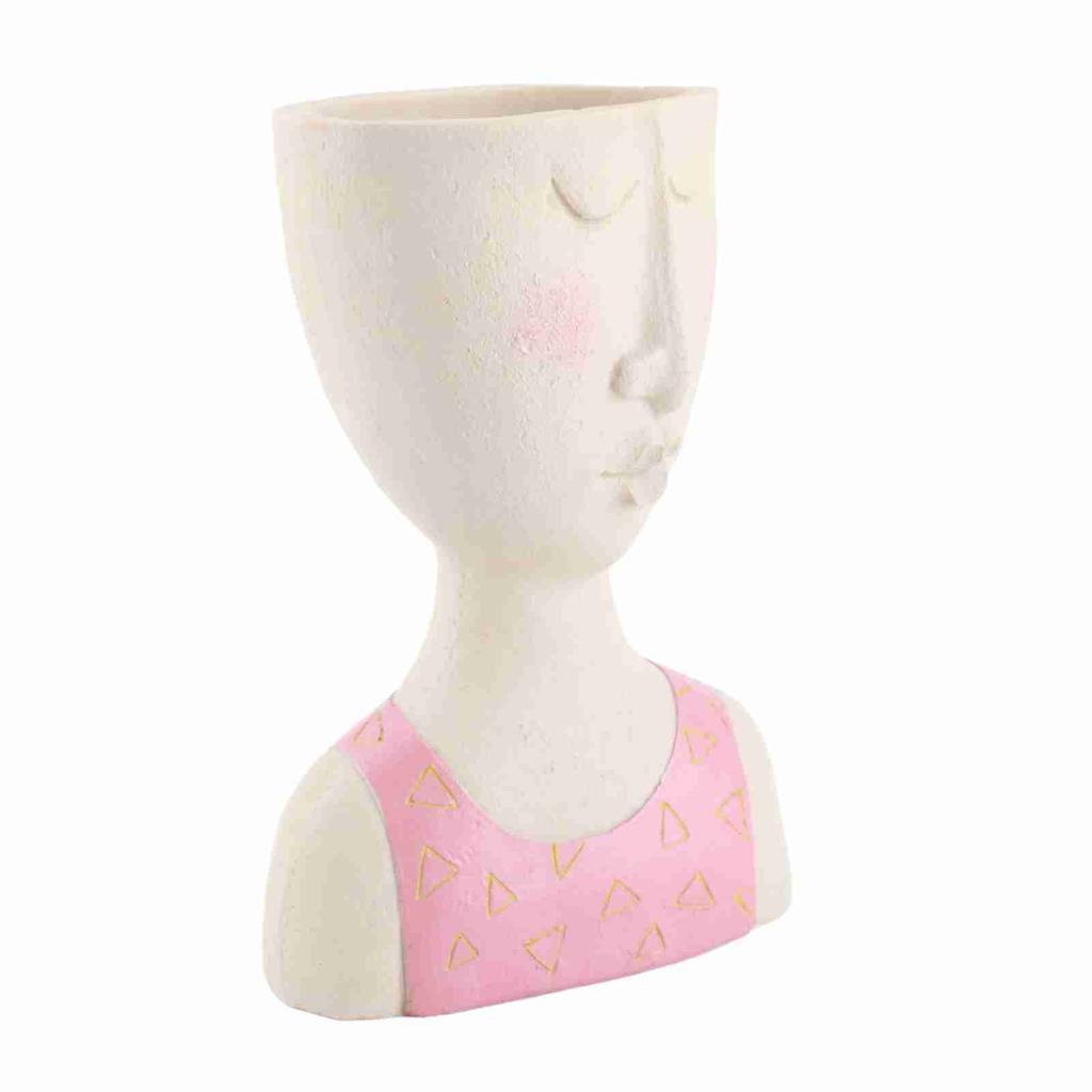 Plant Pot Fadeless Resin Planter Decorative Succulent Flowerpot for Indoor Outdoor