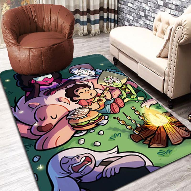 Steven Universe-inspired Fashion Design Rug Floor Mat for Living Room or Bedroom Soft and Comfortable Carpet a Gift for Birthday and Holiday.