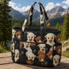 Large Capacity Tote Bag Digital Print Quilted Single Shoulder Hand Carry Casual Travel