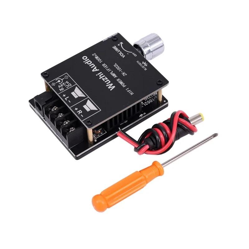 Amplificateur Audio Numérique Puissance 2*100W Bluetooth 5.0 HiFi Stéréo Double Canal Classe D pour Enceintes 50W~300W