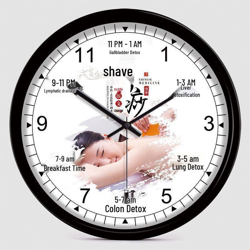 Health Club & Beauty Salon Silent Wall Clock for SPA and Therapies