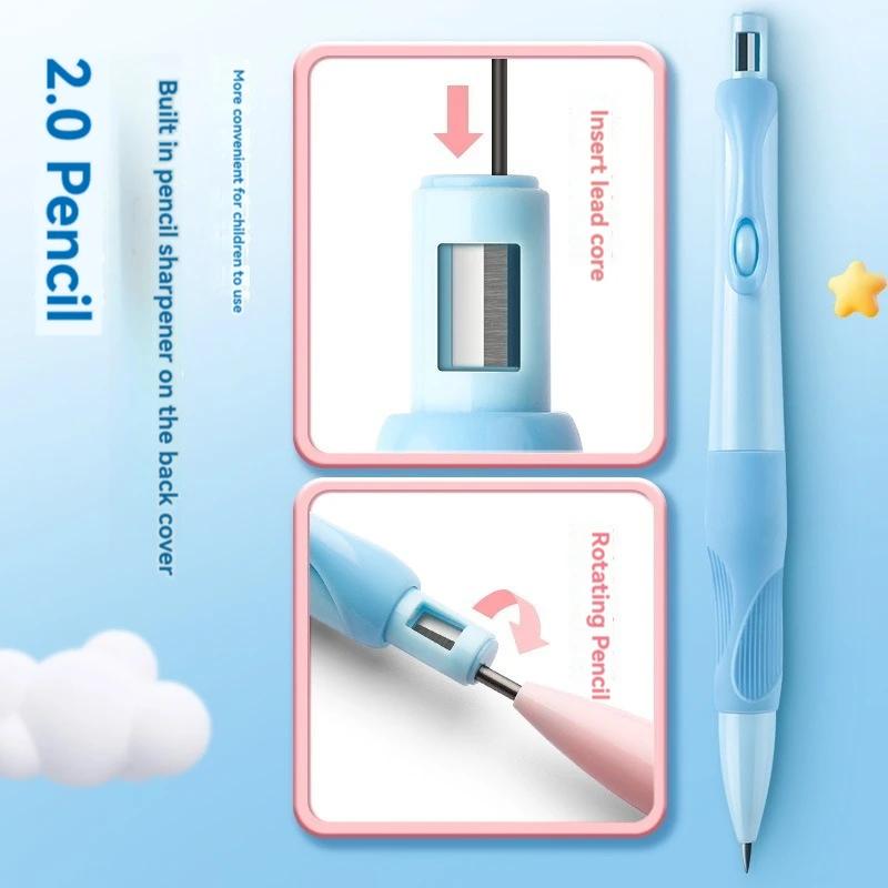 Adorable Dolphin 2mm Mechanical Pencils Collection Carpenter Drafting HB Pencil 20 Mm for Drawing Writing Sketching Kawaii School Supplies
