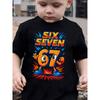 European Sizes Boys' Summer Fashion Short Sleeve T-Shirt - Cartoon Print, Regular Fit, Crew Neck, Slight Stretch Fabric, Casual Style
