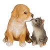 Cat and Dog Garden Sculptures Statues for Outdoor Patio Yard Lawn Home Decoration Animal Decorative Figurines Housewarming Gifts