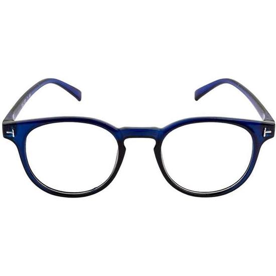 Dervin Raised Oval Unisex Glasses Spectacle Frames for Men Women Boys Girls (Clear/Transparent Lens)