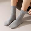 Men's Autumn and Winter Pure Cotton Mid-calf Socks, Business Men's Cotton Socks, Black Long Socks