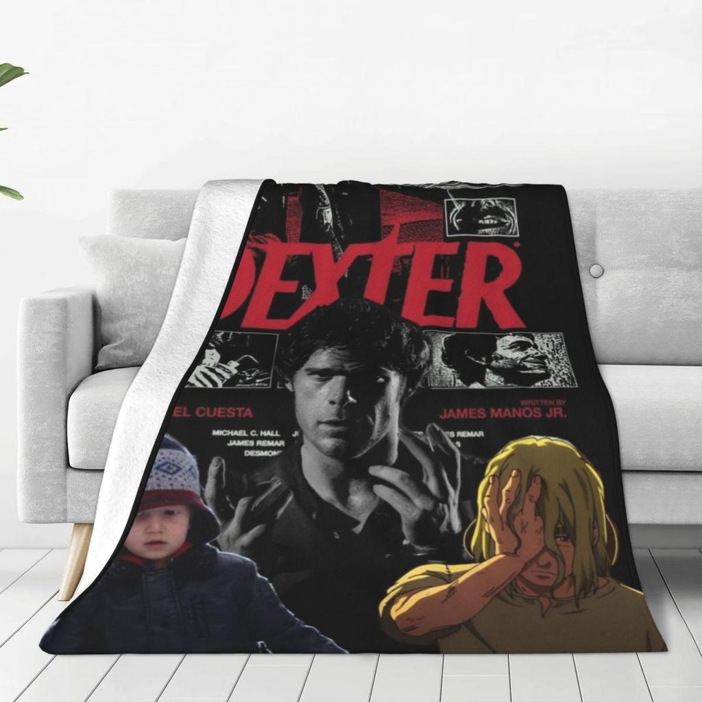 Custom Ultra-Soft Fleece Dexter Morgan Throw Blanket Warm Flannel Movie Blankets For Bed Office Sofa Bedspreads