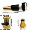 Garden Hose Spray Nozzle with Connector Durability Accessory Easy To Install Professional