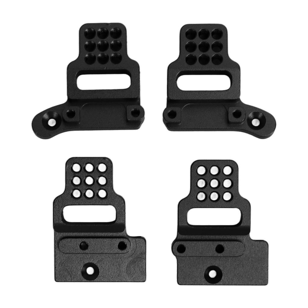 RC Shock Mount Aluminium Alloy Shock Bracket Multi Holes Easy Installation for Traxxas TRX4M 1 18 RC Car Black