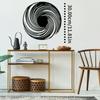 Modern Black Hole Metal Wall Art Spiral Illusion Abstract Geometric Sculpture Matte Black Designer Home Decor Gift
