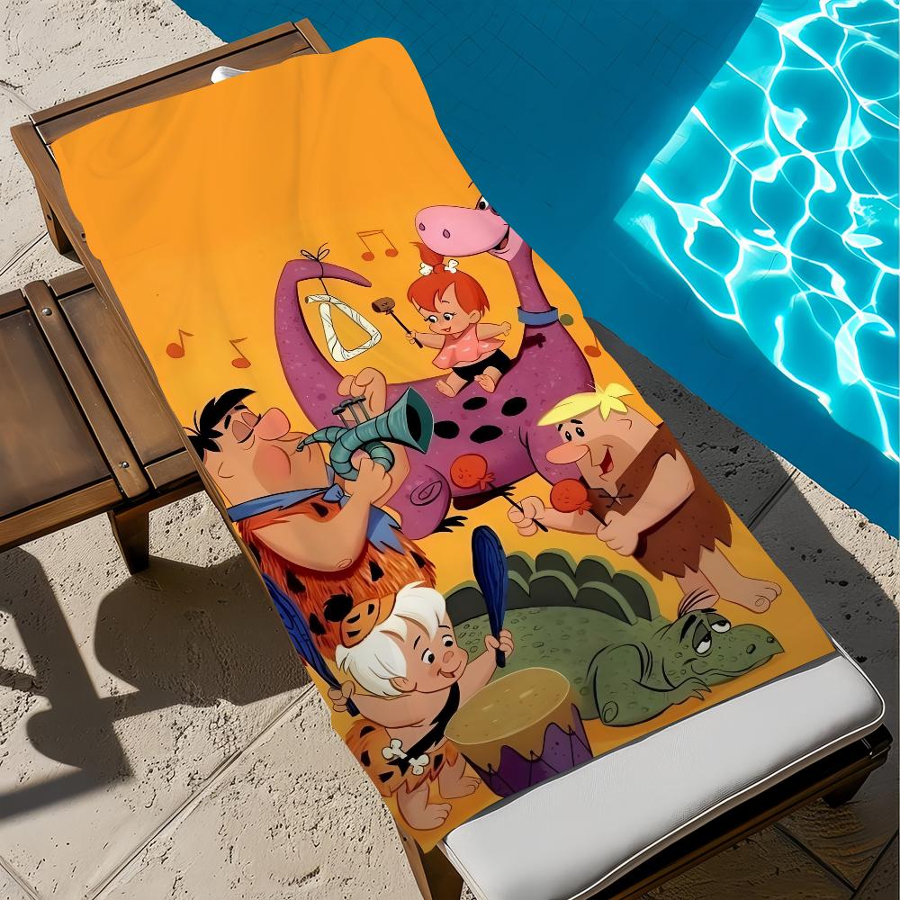 The CARTOON F-Flint-stones Towel Beach Quick Dry Soft Pool Towels Gift for Travel Gym Shower Camping sports