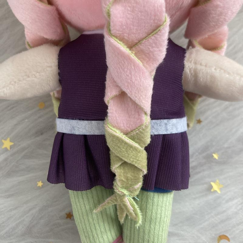 20cm Anime Demon Slayer Kanroji Mitsuri Plush Doll Toy Kimetsu No Yaiba Cosplay Cute Soft Stuffed Pillow Birthday Gift