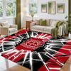 Bayer Leverkusen Football Design Crystal Velvet Rug Soft Decorative Mat for Bedroom Entrance