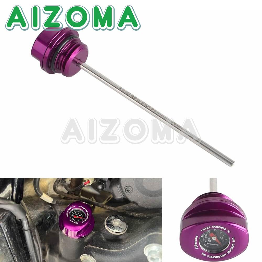 Motorcycle Oil Dipstick With Temperature Gauge For Harley Touring Milwaukee Eight M8 2017-2024 FLHR Oil Temperature Dipstick