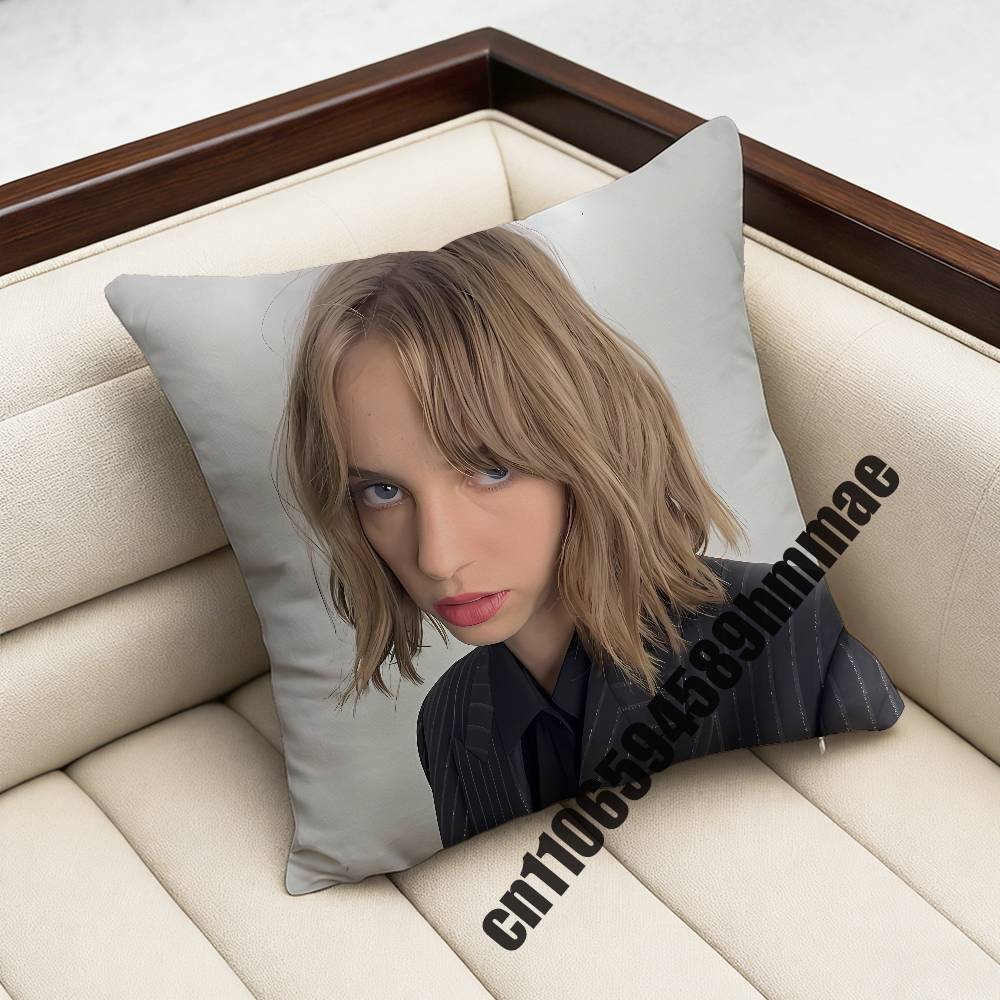For Maya Hawke Cat Throw Pillow Case Sham xcm Decoration Square Chair Pillowcase Pad Cover